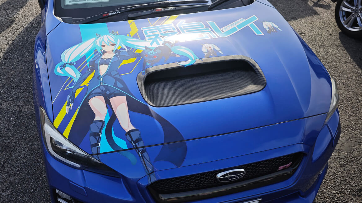 羽衣6の公式痛車制作用素材を活用して制作して下さいました！