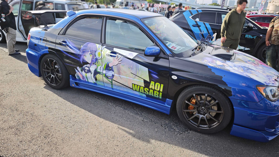 葵 茶々の姉 静岡ご当地VTuber葵わさびがデザインされた1台。