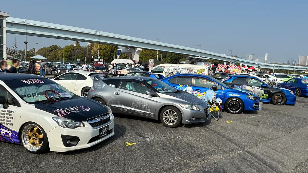 今回は羽衣6の痛車4台が参加！