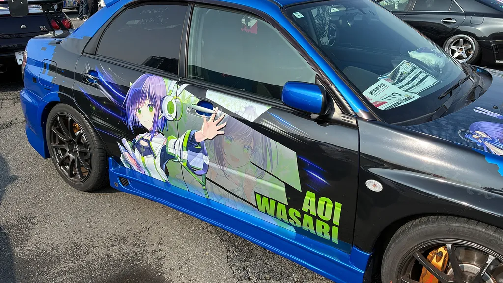 葵 茶々の姉 静岡ご当地VTuber葵わさびがデザインされた1台