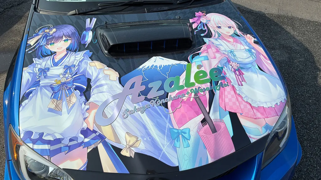 ボンネットには、和メイド服のわさくやの二人が揃ったイラストも